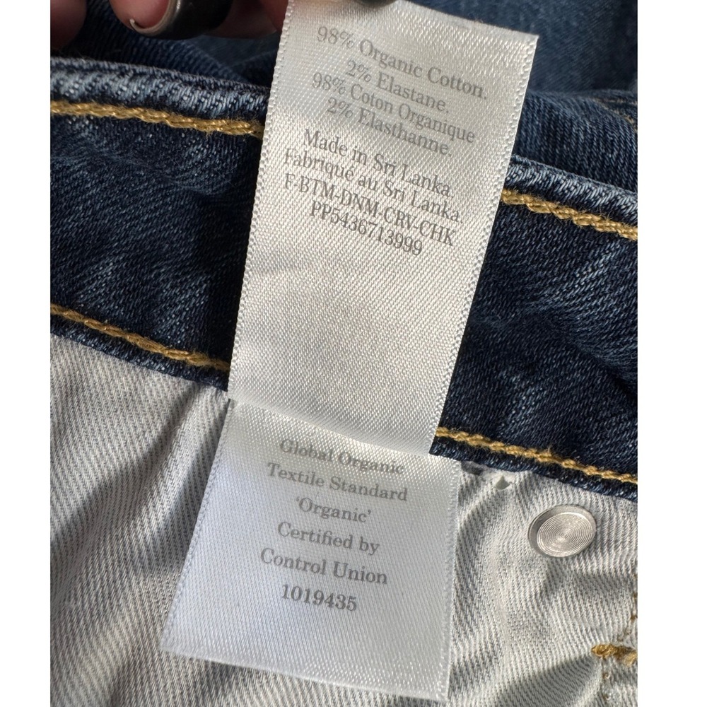 Everlane The Curvy Cheeky Jean High Rise Straight Crop Medium Wash Size 27 Crop - Picture 6 of 13